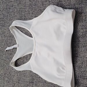 Tek Gear White Racerback Tank.   Size 10-12.   Cute Mesh detail